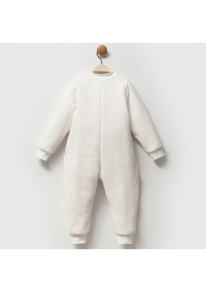 Fermuarlı Bisiklet Yaka Uyku Tulumu Unisex 2,5 Tog Waffle Kendinden Desenli modelleri
