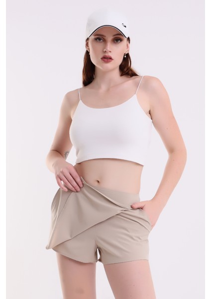 Kadın Sporcu Şort Etek-Tenis-Antreman Şortu /women Athlete Shorts Skırt/qadın Idman Yubka-Şort