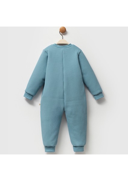 Fermuarlı Bisiklet Yaka Uyku Tulumu Unisex 2,5 Tog Waffle Kendinden Desenli modelleri