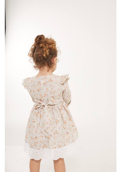 Çiçek Desenli Fisto Elbise 2-8 Yaş KET002 fiyatları