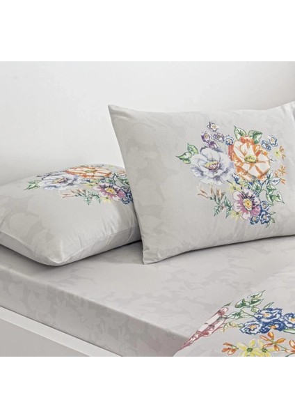 Buğz Taç Çift Kişilik Ranforce Nevresim Takımı Fiora Gri fiyatları