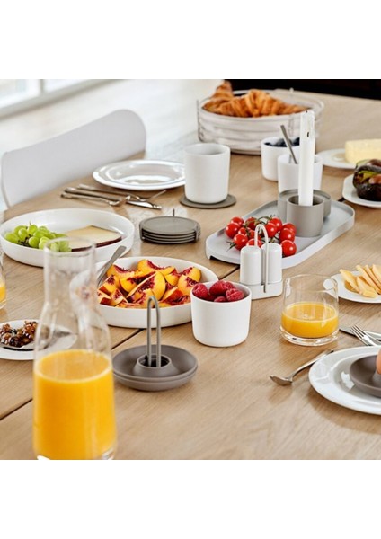 Singles 6'lı Bardak Altlığı Taupe 3,1 cm - Çap 10 cm