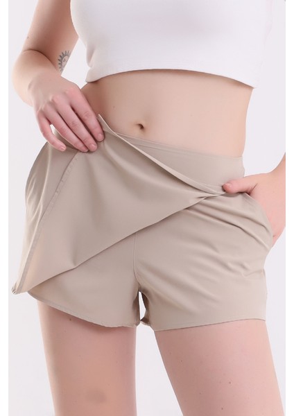 Kadın Sporcu Şort Etek-Tenis-Antreman Şortu /women Athlete Shorts Skırt/qadın Idman Yubka-Şort fırsatları
