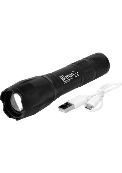 Buğz Powerbank Özellikli Uzun Menzilli El Feneri WT-039