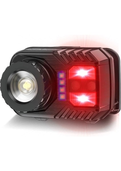 Buğz PS-571 Sensör Xpg Cob LED USB Şarj Edilebilir Lityum Pilli Zoomlu Kafa Lambası