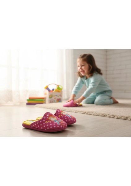 Çocuk Pretty Yıkanabilir Cırtlı Taban Ev Kreş Anaokulu Terlik