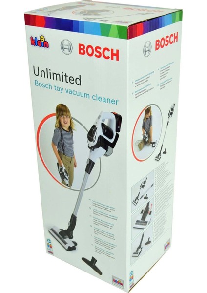 Buğz Bosch Oyuncak Sesli Işıklı Beyaz Elektrik Süpürgesi - S00006812