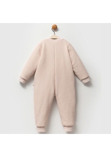 Fermuarlı Bisiklet Yaka Uyku Tulumu Unisex 2,5 Tog Waffle Kendinden Desenli modelleri