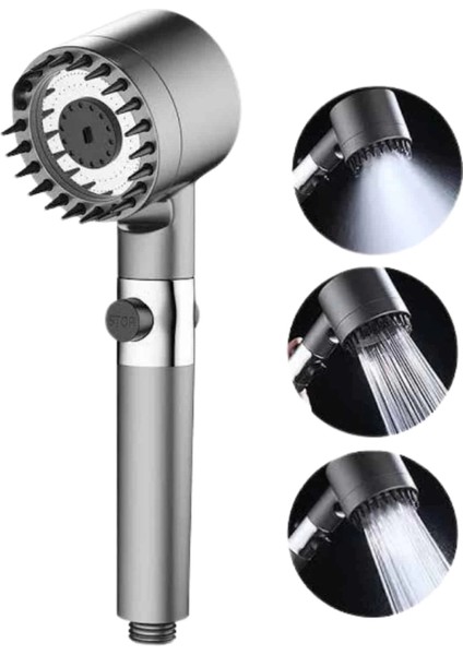 Buğz Duş Başlığı Profesyonel Masaj Başlıklı 3 Modlu Yeni Nesil Masaj Uçlu Su Tasarruflu fırsatları