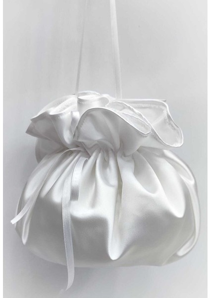 Beyaz Gelin Takı Kesesi Takı Çantası modelleri