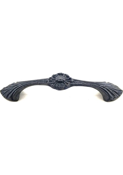 Antika Tarz Dekoratif Pirinç Göz Mobilya Kulbu - 21x127 mm, Oksit