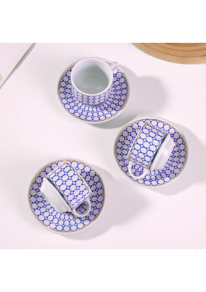 6'lı Porselen Fincan Takımı Seti
