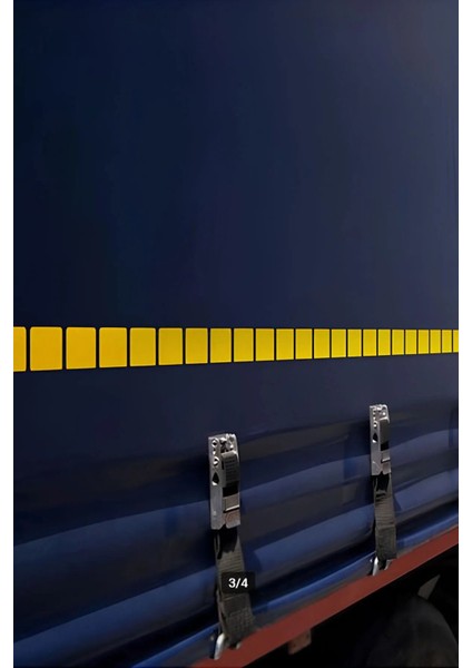 Tüvtürk Onaylı 5 Metre Sarı Parçalı Reflektörlü Reflektif Fosforlu Şerit Bant Kesikli Ikaz Bandı indirimleri