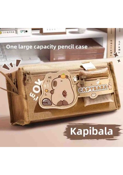 Capybara Large Büyük Kapasiteli Kalem Kutu Kapibara Kalemlik
