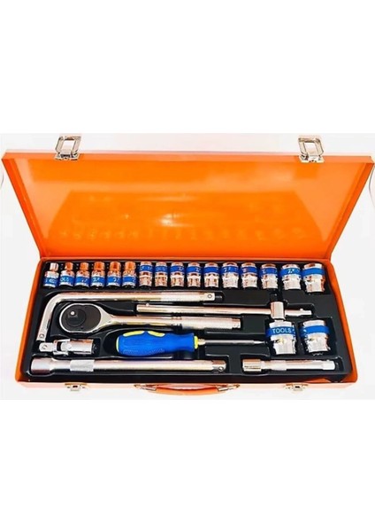 Buğz 25 Parça 1/2 Lokma Seti Chrome Vanadium Parlak