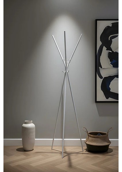 Asya Ayaklı Askılık Ofis Büro Askılık Portmanto Beyaz fiyatları