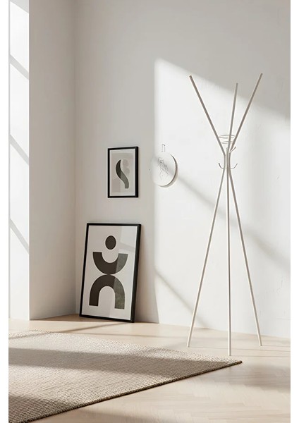 Asya Ayaklı Askılık Ofis Büro Askılık Portmanto Beyaz modelleri