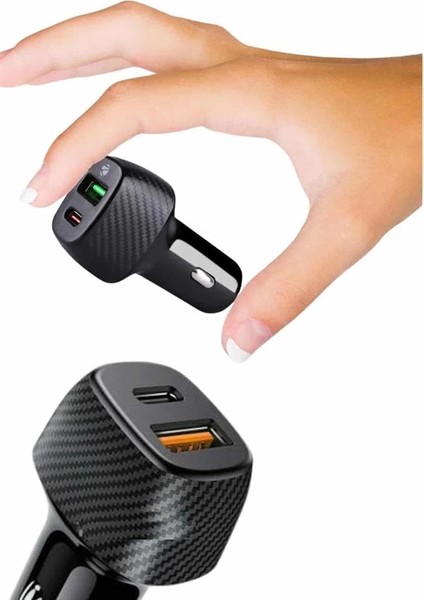 Buğz Type-C Girişli Araba Çakmaklık Şarj Cihazı 38W Oto Çakmaklık fırsatları