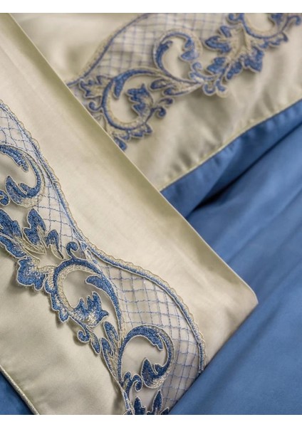 Buğz Cotton Box Brode Nakışlı Çift Kişilik Saten Nevresim Takımı Amaya Bej fiyatları