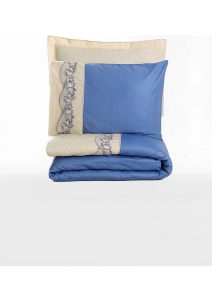 Buğz Cotton Box Brode Nakışlı Çift Kişilik Saten Nevresim Takımı Amaya Bej fırsatları
