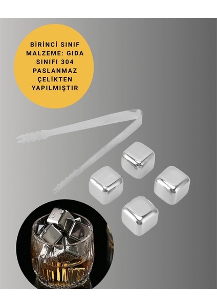 Buğz Paslanmaz Metal Buz Küpleri-Çok Amaçlı Kullanıma Uygun indirimleri
