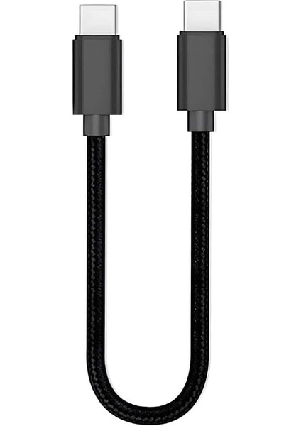 20CM Type-C To Type-C Kablo 60W 20V 3A Şarj Kablo USB C Örgü Pd Şarj Kablosu Tip C To Tip C FT-UCA100S
