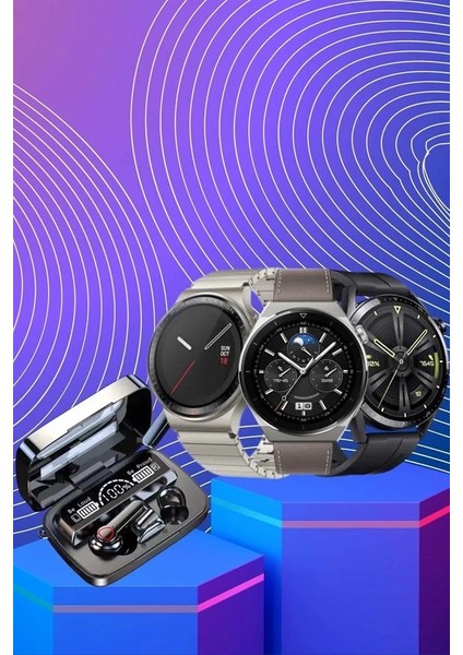 Buğz Kulak Içi Kablosuz Bluetooth Kulaklık ve Nfc ve Gps Özellikli Akıllı Saat Alarm ve Titreşim modelleri