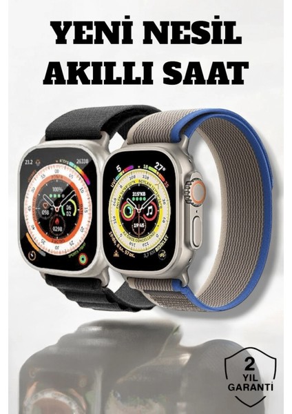 Buğz 49MM Ekranlı, Kan Basıncı ve Adımsayar Özellikli Bluetooth Akıllı Saat