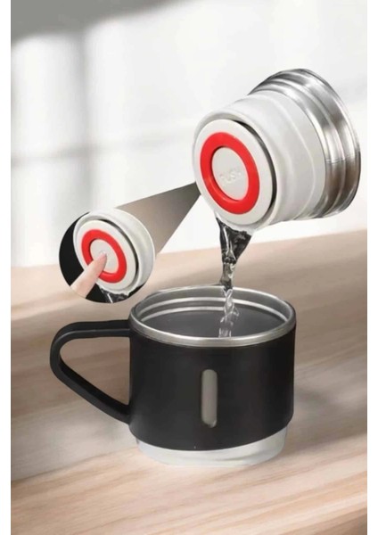 Buğz Paslanmaz Çelik 3’lü Termos Seti Vakumlu ve 8 Saat Isı Koruma fiyatları