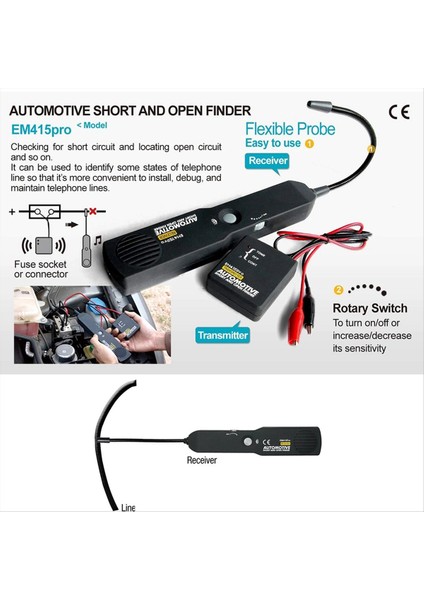 EM415PRO Otomotiv Elektrik Açık ve Kısa Devre Bulucu Devre Test Cihazı (Yurt Dışından) modelleri