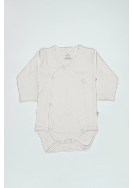 Organik Natural Basic Style Kruvaze Uzun Kol Body BS17102 Ekru