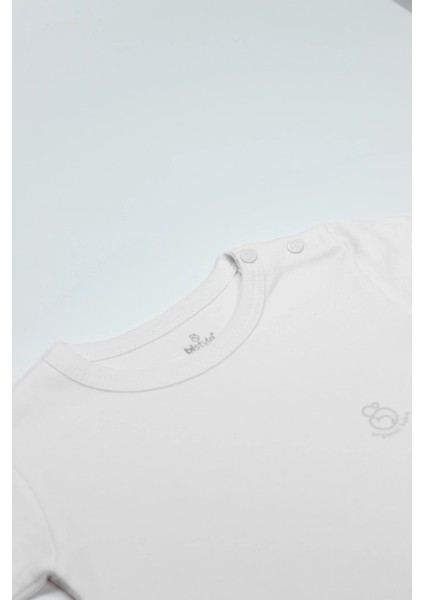 Organik Natural Basic Style Yarım Kol Body BS17103 Beyaz fiyatları