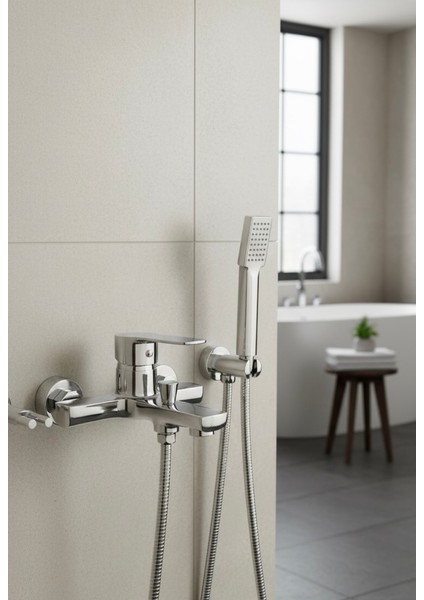 Tua Armatür Lüks Banyo Duş Bataryası-Krom Pirinç Gövde- Uzun Ömürlü- Yerli Üretim fırsatları