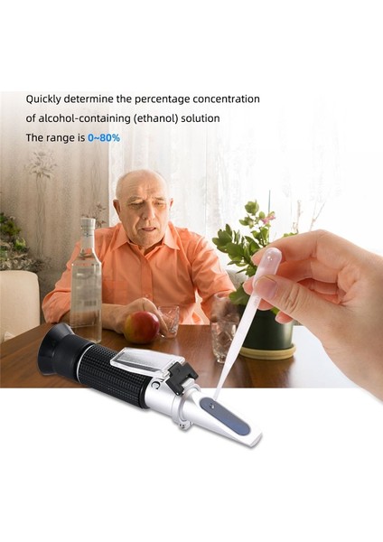 Alkol Refraktometresi %0-80 Alkol Test Cihazı Alkol Metresi (Yurt Dışından) fiyatları