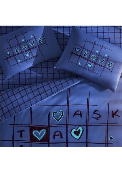 Glow Parlayan Çift Kişilik Nev Takımı Romenta Kırmızı indirimleri