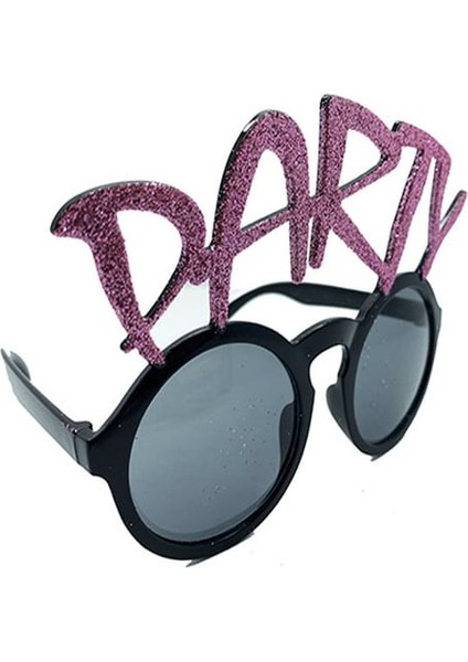 Party Yazılı Simli Pembe Renk Parti Gözlüğü 15X7 cm fiyatları