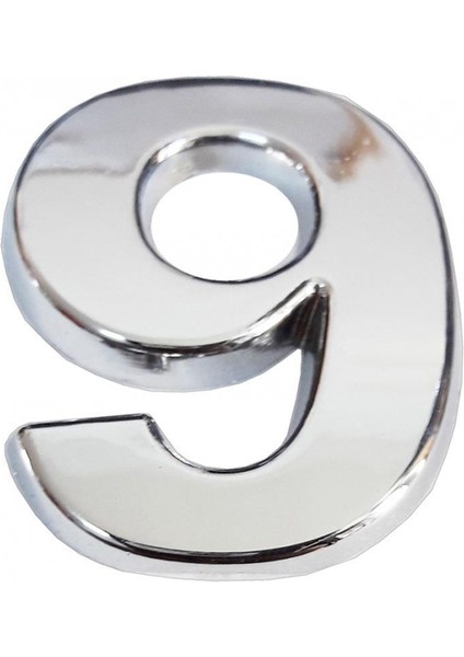 Cemax Krom Yapışkanlı 9 Rakamı 5 cm