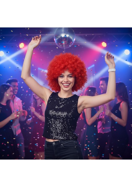 Animasyon Parti ve Palyaço Peruğu / Kırmızı