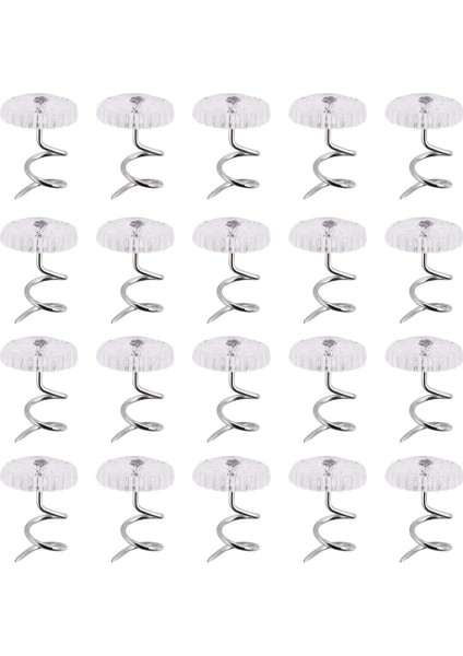 Şeffaf Başlıklı Döşeme Ilıı Sabitleyici Yuvarlak 20 Paket (Yurt Dışından) indirimleri