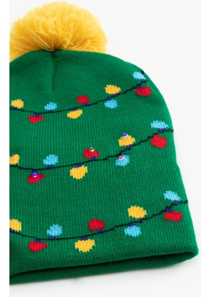 Yılbaşı Temalı Ponponlu Bere modelleri