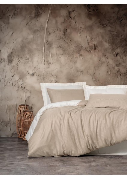 Çift Kişilik Smart Bambu Saten Nev Takımı Bej