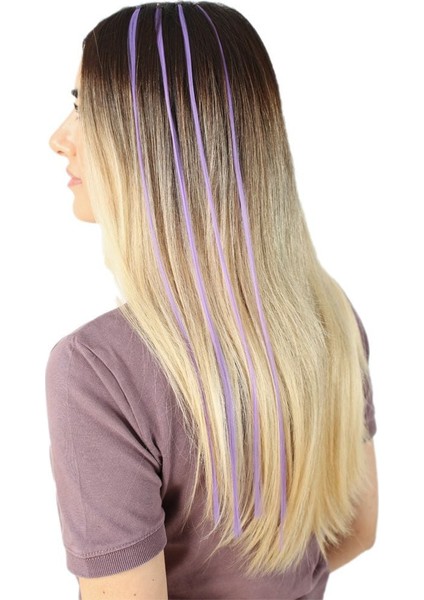 Fiber Sentetik Boncuk Kaynaklık Renkli Saç / Lila / 100 Adet fiyatları