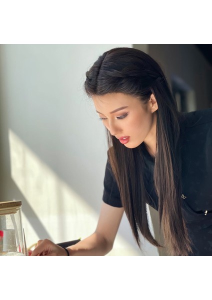 Sıcak Kahverengi Düz Tül Peruk indirimleri