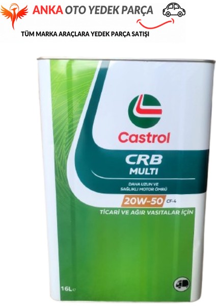 20W50 Cf-4 Ticari ve Ağır Vasıtalar Için Motor Yağı 16 Litre