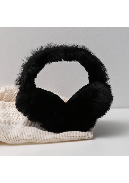 Kışlık Taşınabilir Katlanabilir Tüylü Iki Renkli Kulaklıklar (Yurt Dışından)