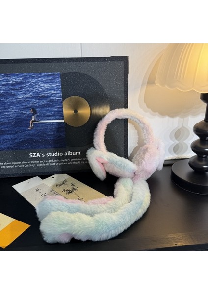 Kış Göz Kamaştırıcı Renkli Eğlenceli Soğuk Geçirmez Sıcak Tavşan Kulak Muffs Kulaklıklar (Yurt Dışından)