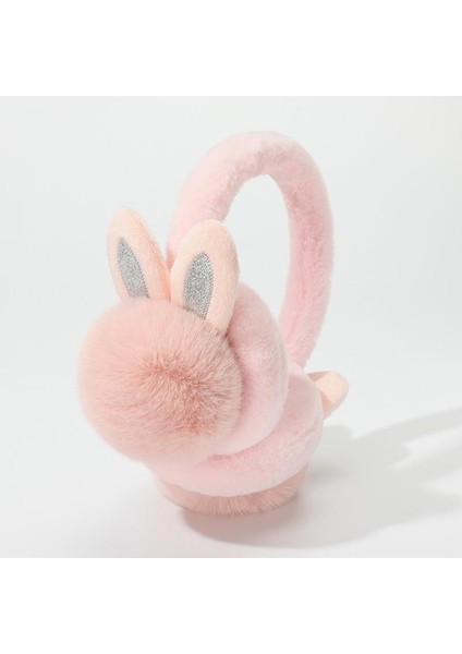 Kürk Top Sıcak Kulak Manşonları Bayanlar Kış Bisiklet Sıcak Kulak Manşonları Sevimli Moda Tavşan Kulakları Kulak Koruma Peluş Kulak Manşonları (Yurt Dışından)