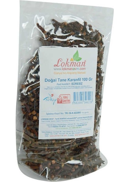 Karanfil Doğal Tane 100 gr Paket modelleri