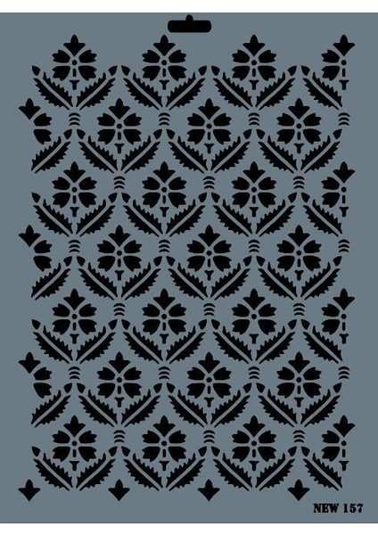 Rich New Seri N-157 Stencil 35X25 cm