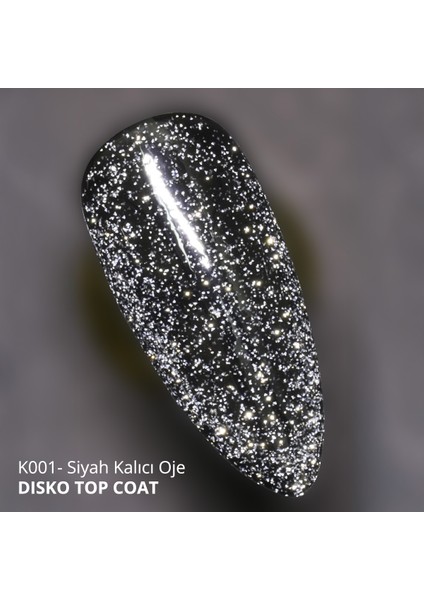 Kalıcı Oje Disko Efekt Top Coat Simli 10 ml Yapışkansız Formül fırsatları